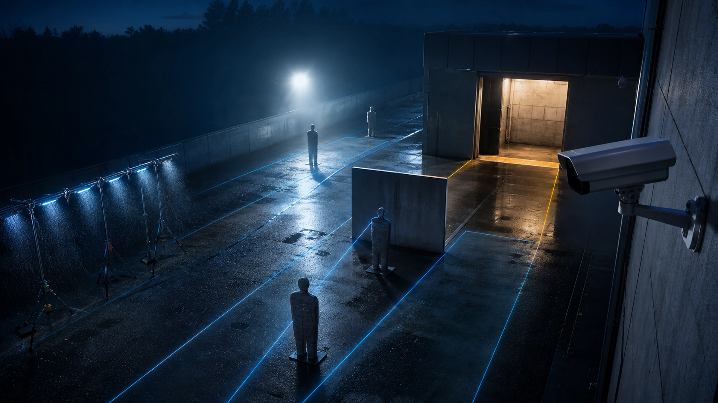 Video analytics being calibrated against lighting, weather, occlusion, and representative scenes.